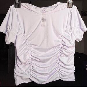 Garage light purple, scrunch crop top - size: S